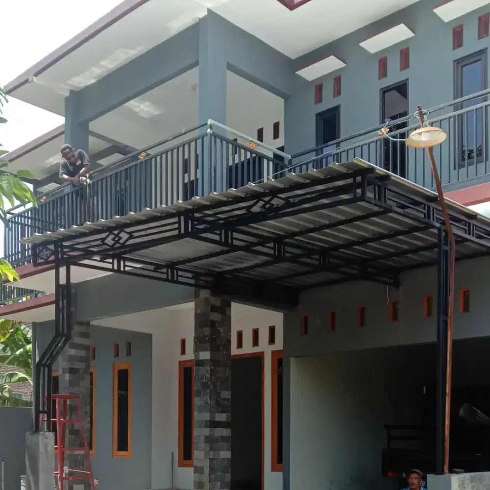 Kanopi besi galvanis murah jogja