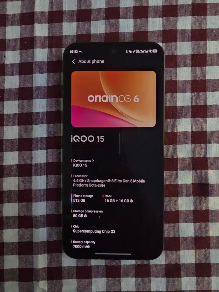 iQOO 15 16/512gb Like New