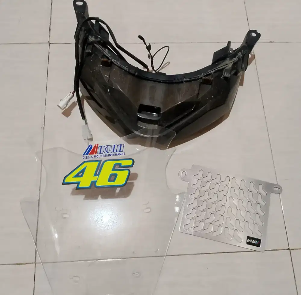 Bismillah jual lampu stop led untuk n max new,visor fan tutup radiator