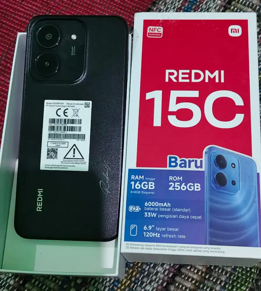 Redmi 15c 8+8/256 like new