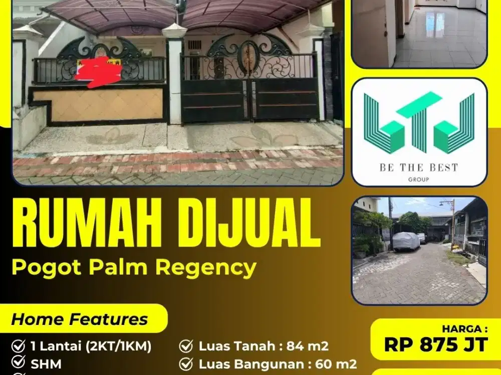 URGENT!! DIJUAL RUMAH POGOT PALM REGENCY SURABAYA UTARA