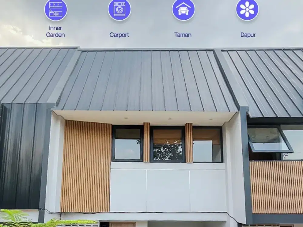 RUMAH DIJUAL LIMO 2 LANTAI 5 MENIT DARI PINTU TOL LOKASI STRATEGIS
