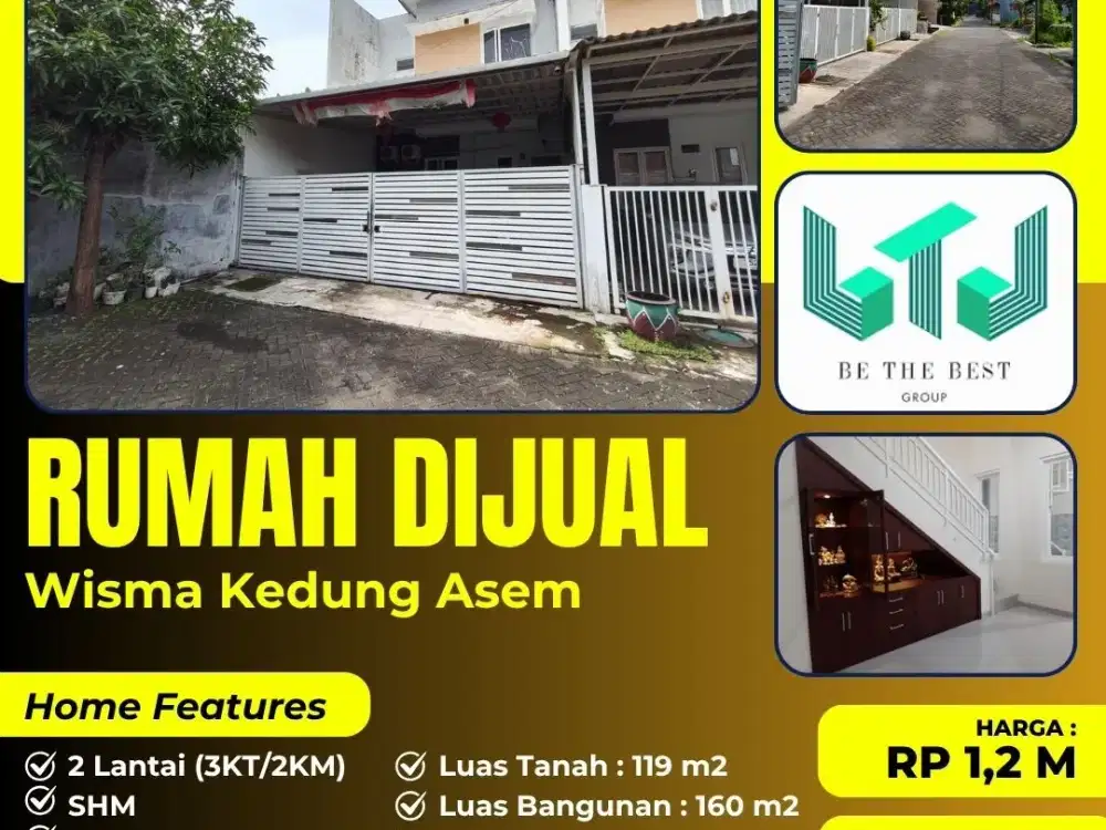 DEKAT MERR & TOL JUANDA!! DIJUAL RUMAH MINIMALIS DI WISMA KEDUNG ASEM – SEMI FURNISH