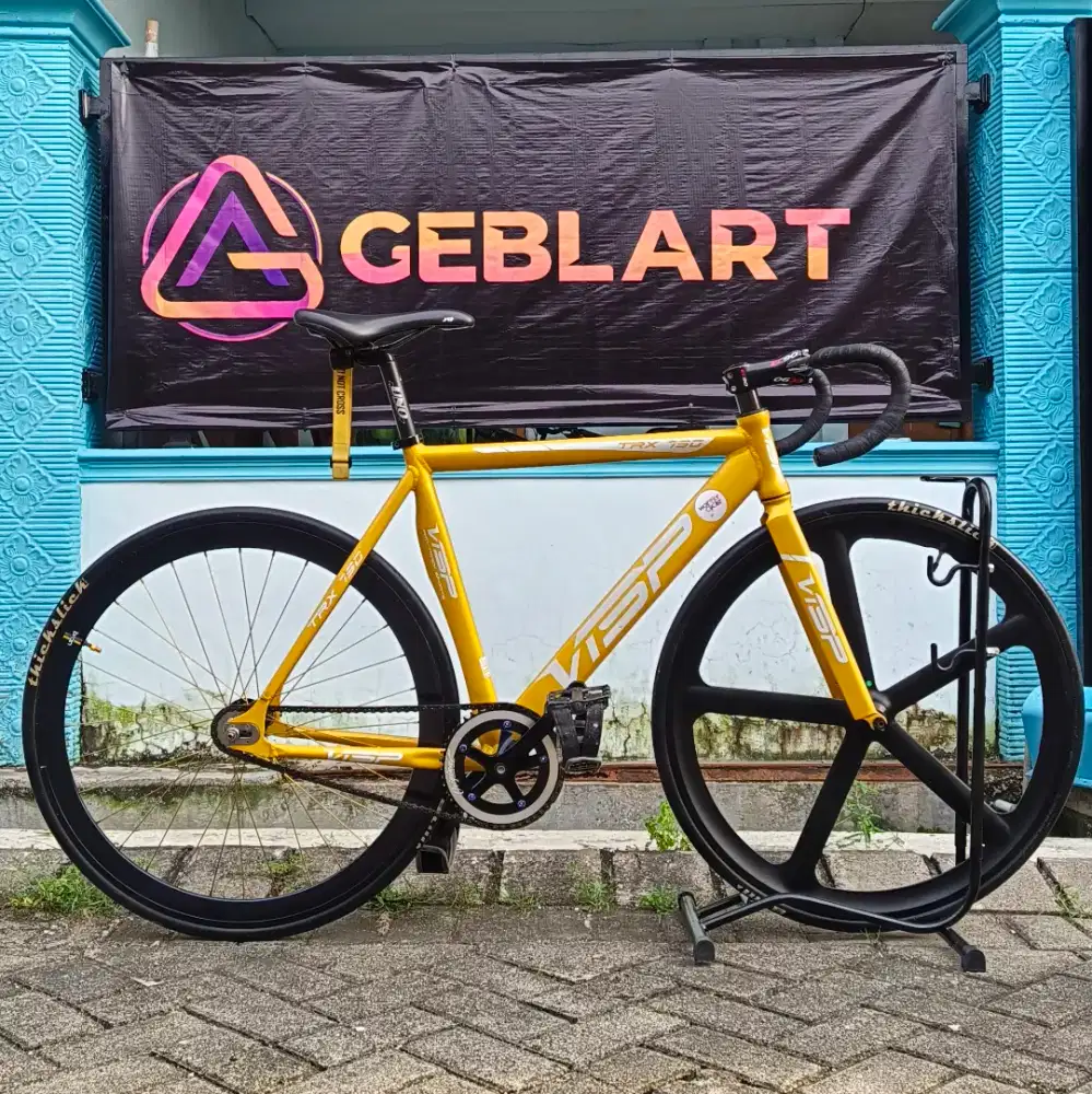 Sepeda Fixie VISP Kuning Wheelset Navigate 5 Spoke