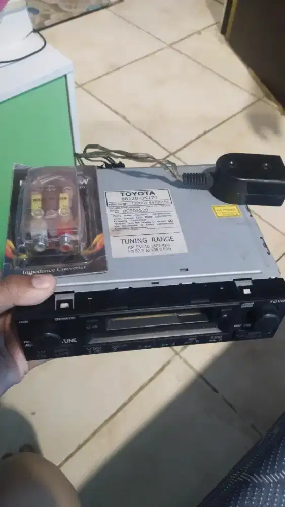 Head unit single din toyota