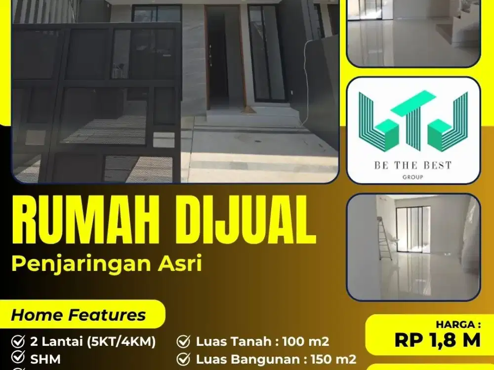 RUMAH DIJUAL NEW MINIMALIS DI PENJARINGAN ASRI RUNGKUT SURABAYA TIMUR