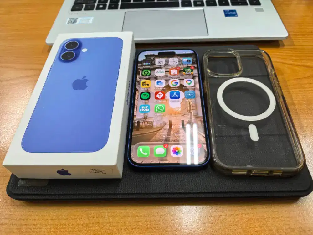 iPhone 16 128GB Ultramarine Digimap Resmi Fullset Garansi Like New