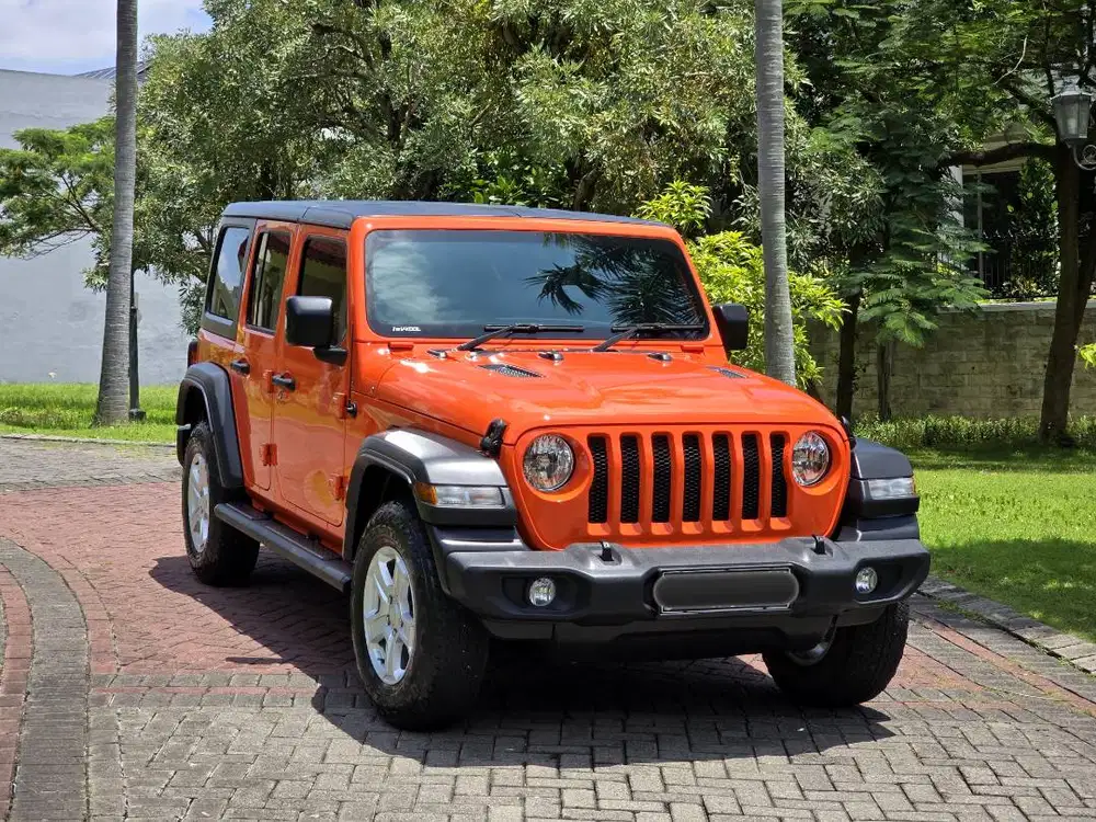 [ODO 15 RB] JEEP WRANGLER JL 4X4 BENSIN TURBO PMK 2021 ORANGE METALIK
