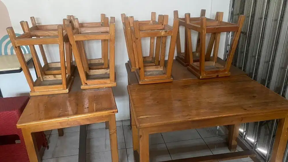 Funiture cafe, meja reseptionist