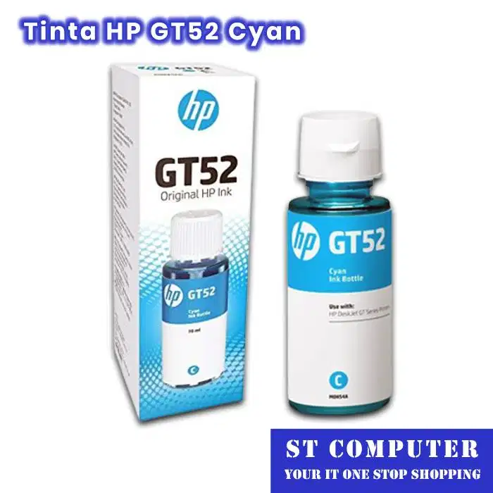 Tinta HP GT52 Cyan