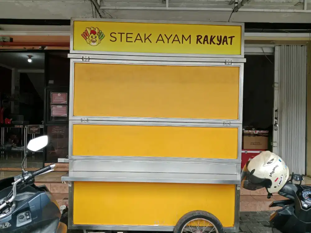 Dijual gerobak steak