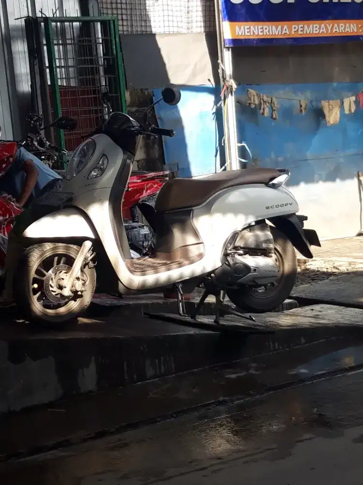 Jual honda scoopy 2021 keyless lengkap
