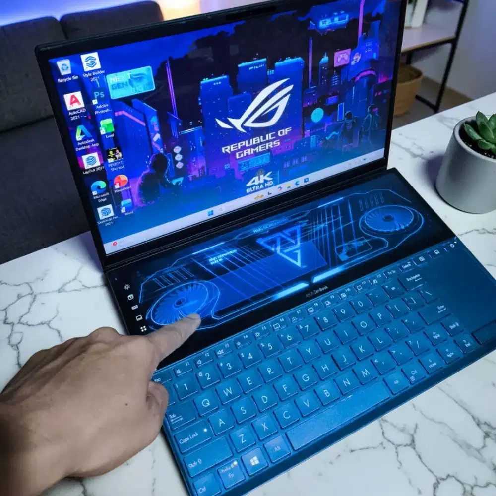 Laptop ASUS ZENBOOK Duo UX481Fa SUPERSLIM SSD 512GB DUAL SCREEN