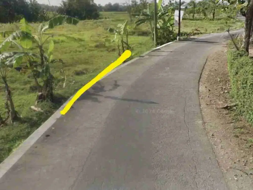 Dijual Tanah Sawah Utara Pondok Pesantren Yaumi Dekat Jalan Godean Yogyakarta
