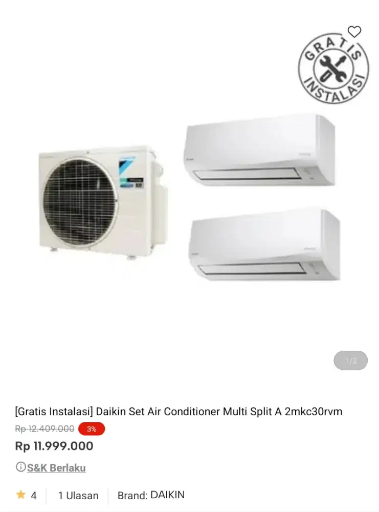 ac promo bisa cicilan syarat ktp tanpa dp bayar bulan depan