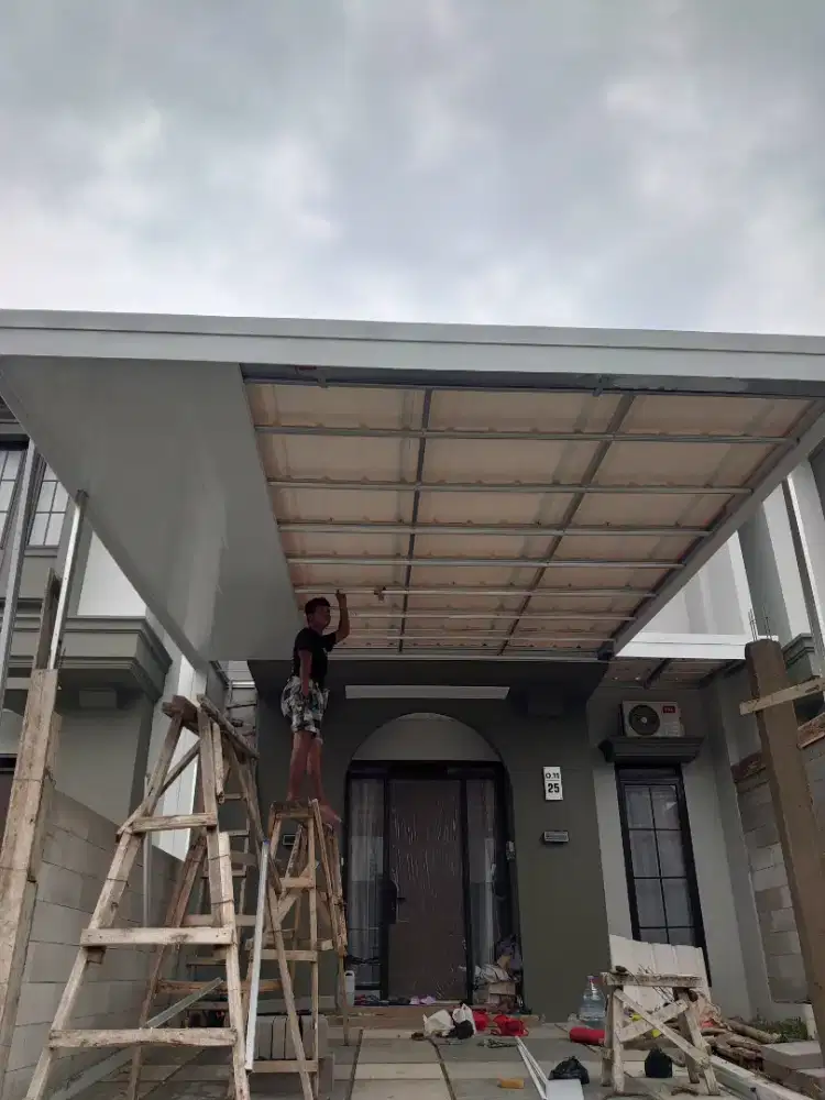 Kanopi baja ringan plus plafon pvc