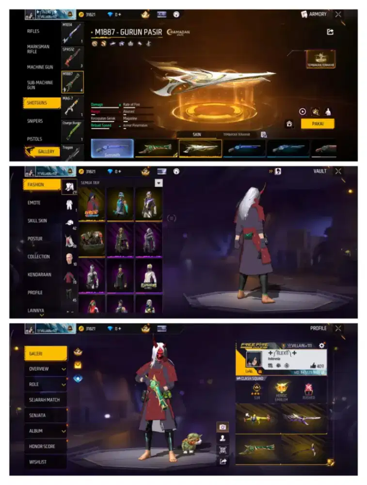 Jual akun ff aman dan amanah