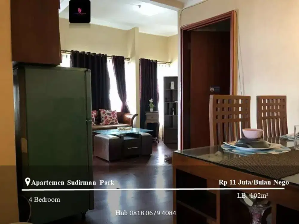 Disewakan Apartement Sudirman Park High Floor 3BR FF