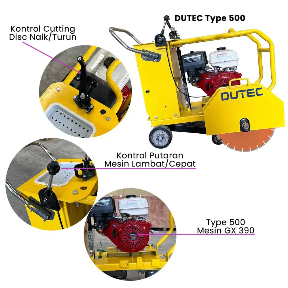 MESIN PEMOTONG ASPAL DAN BETON (CONCETE CUTTER) TYPE 350