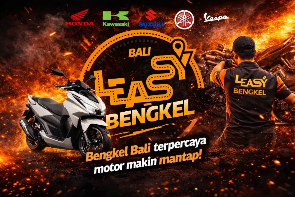Servis motor Bali cepat, aman, dan hasilnya dijamin mantap!