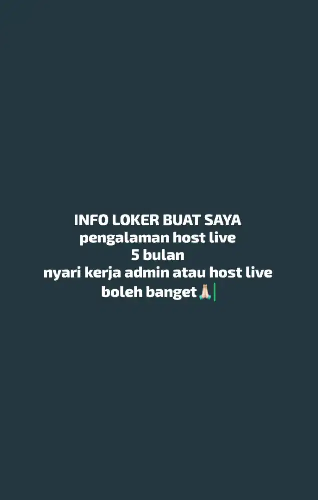 Nyari loker admin/yg lainnya