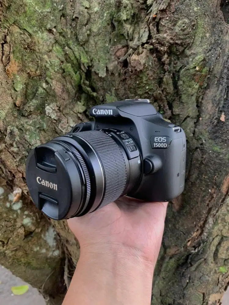 Like new ! Canon 1500d lensa 18-55mm boks