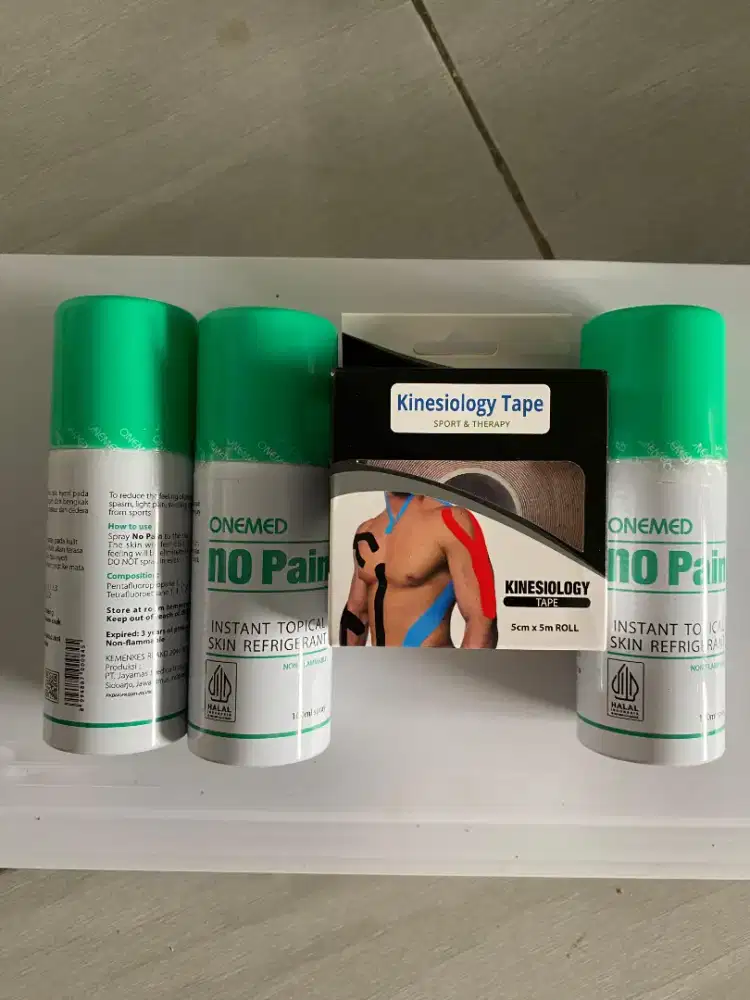 • Onemed - No Pain Spray (Pereda Nyeri / Sakit Otot)
dan Kinesiology