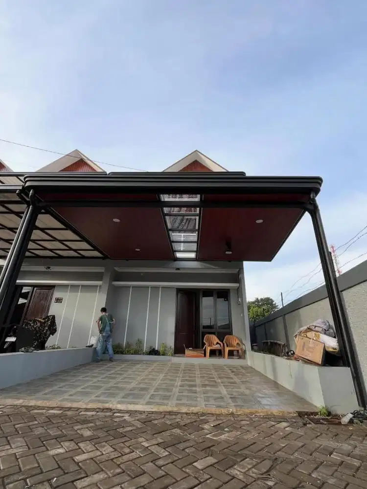 pemasangan kanopi minimalis