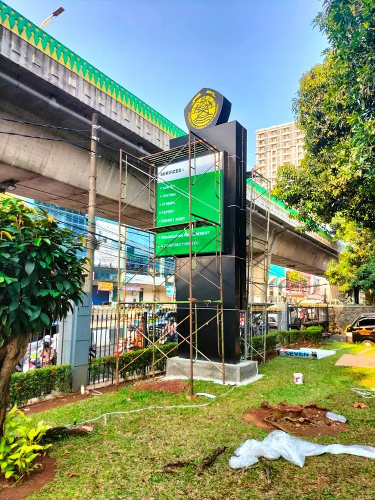 JASA PEMBUTAN PYLON | TOTHEM | POLE SIGN | NEON SIGN