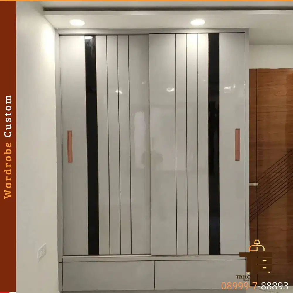 Wardrobe Custom Estetik | Desain Bebas, Kualitas Premium by Triloka Fu