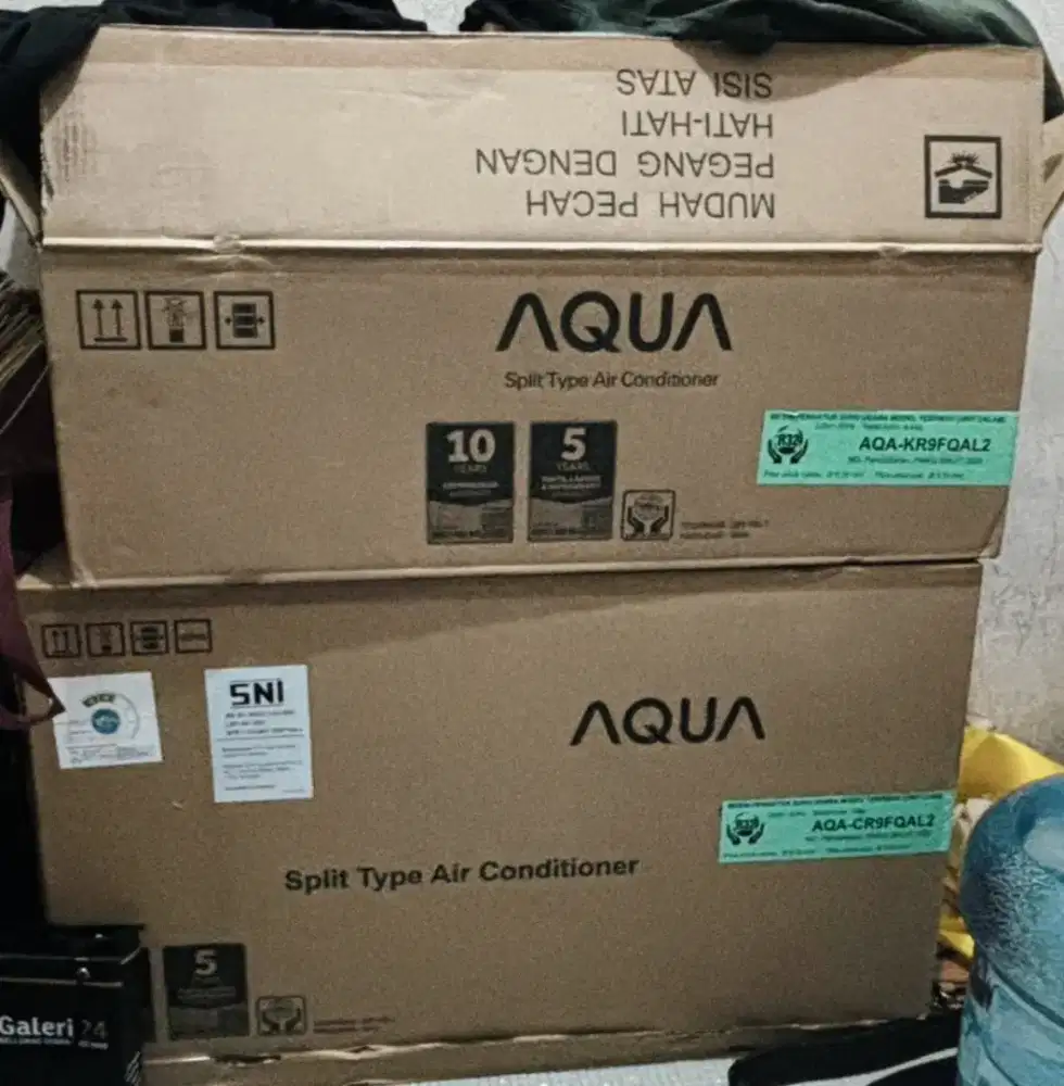 AC AQUA 1PK Baru – Lengkap + Bonus Pipa, Siap Pasang