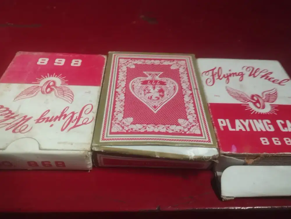 3 BOX KARTU REMI bekas tapi masih bagus