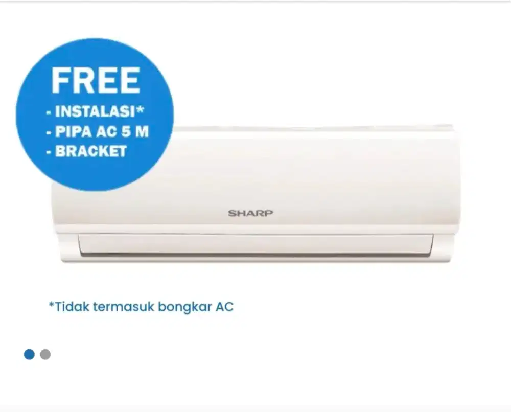 SHARP AC SPLIT 1/2PK STANDARD WHITE