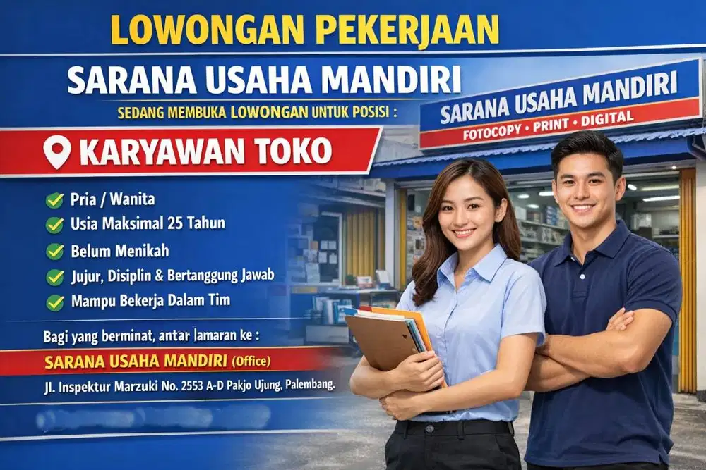Lowongan Kerja Karyawan Toko