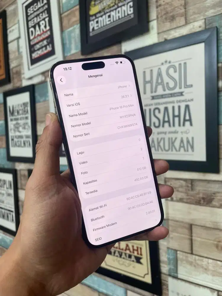 iphone 16 pro max 512 second ibox