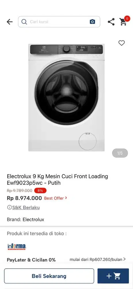 nesin cuci front loading