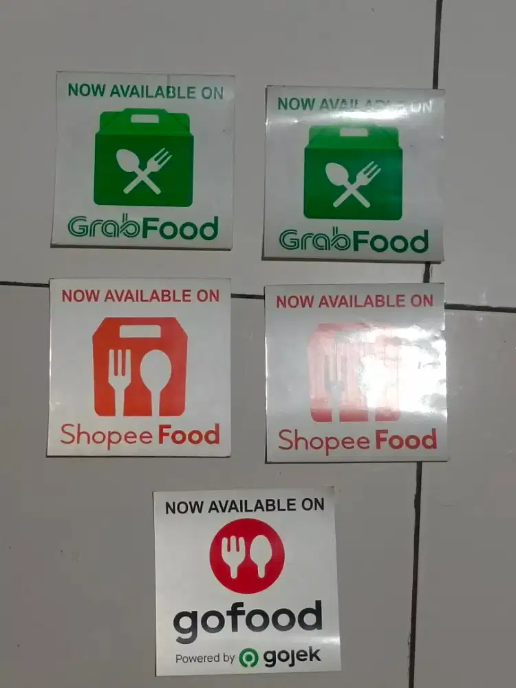 Stiker gofood shopeefood