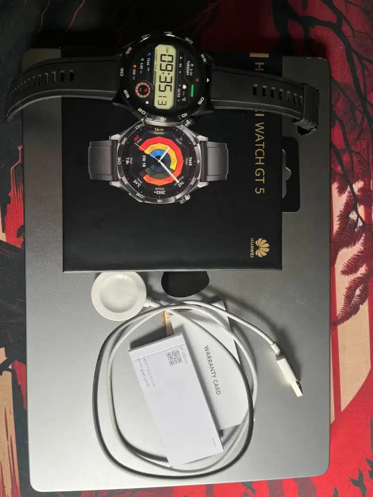 WATCH GT 5 46mm Strap Black (Ex-Resmi)