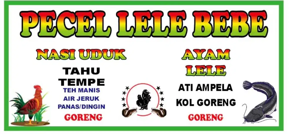 Tukang Jual Pecel Lele dan Pecel Ayam