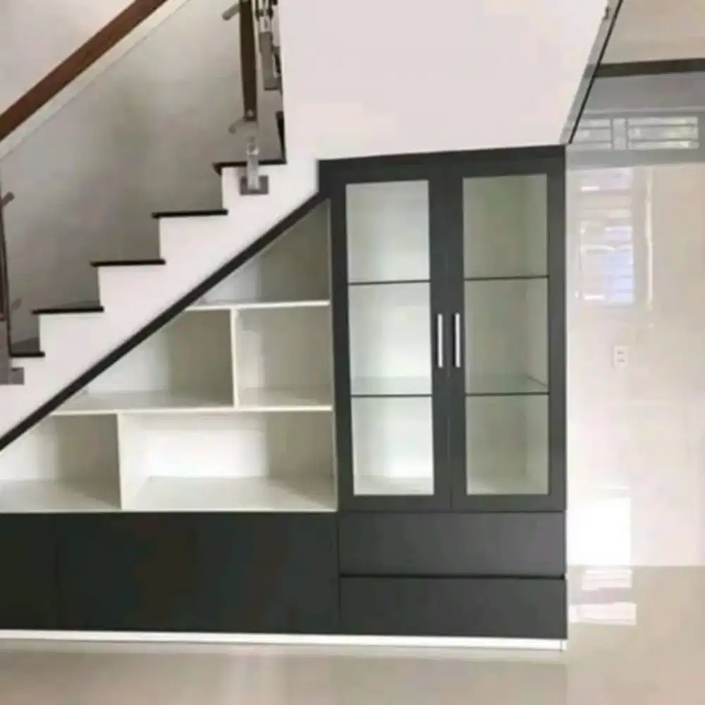 Kabinet Lemari Rak Bawah Tangga Custom Lampung