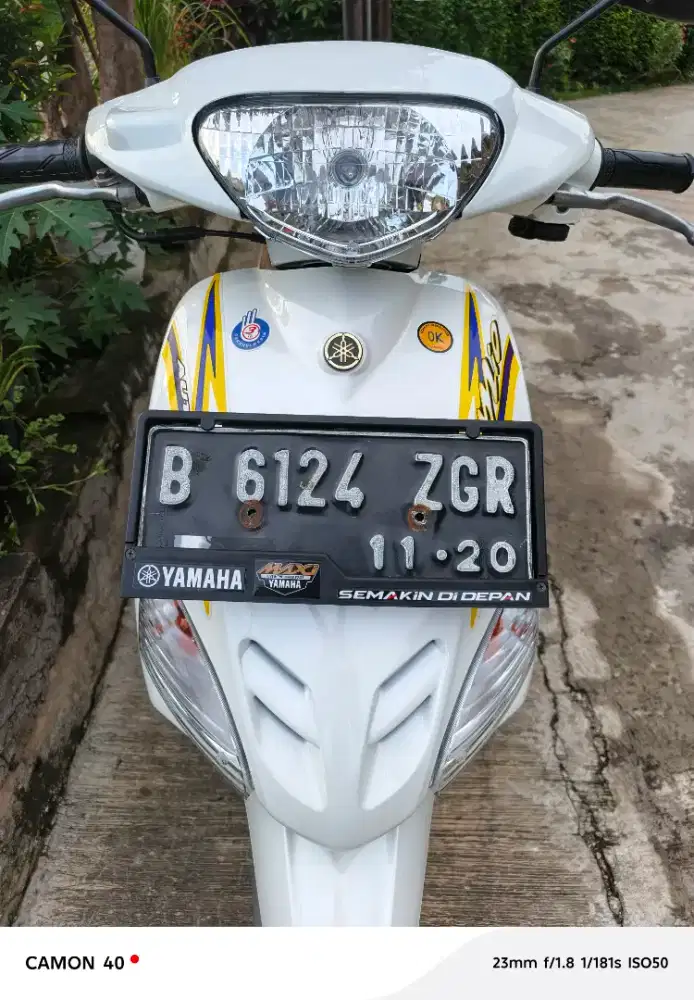 RESTORASI RINGAN MIO SPORTY BASIC SMILE 2008 PUTIH