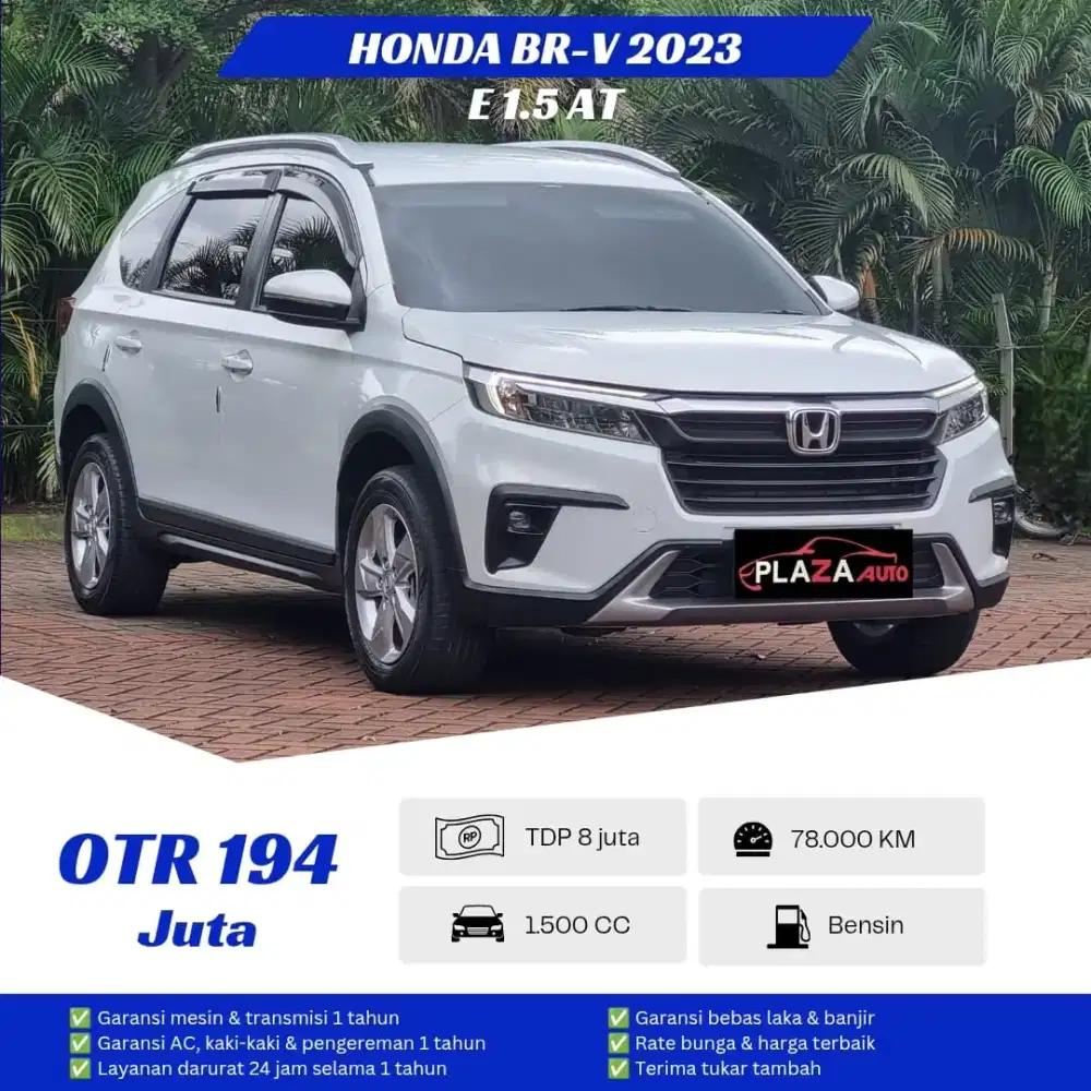 Honda BR-V 2023
E CVT 1.5 Automatic
Dp 5 juta mobil keluarga nyaman