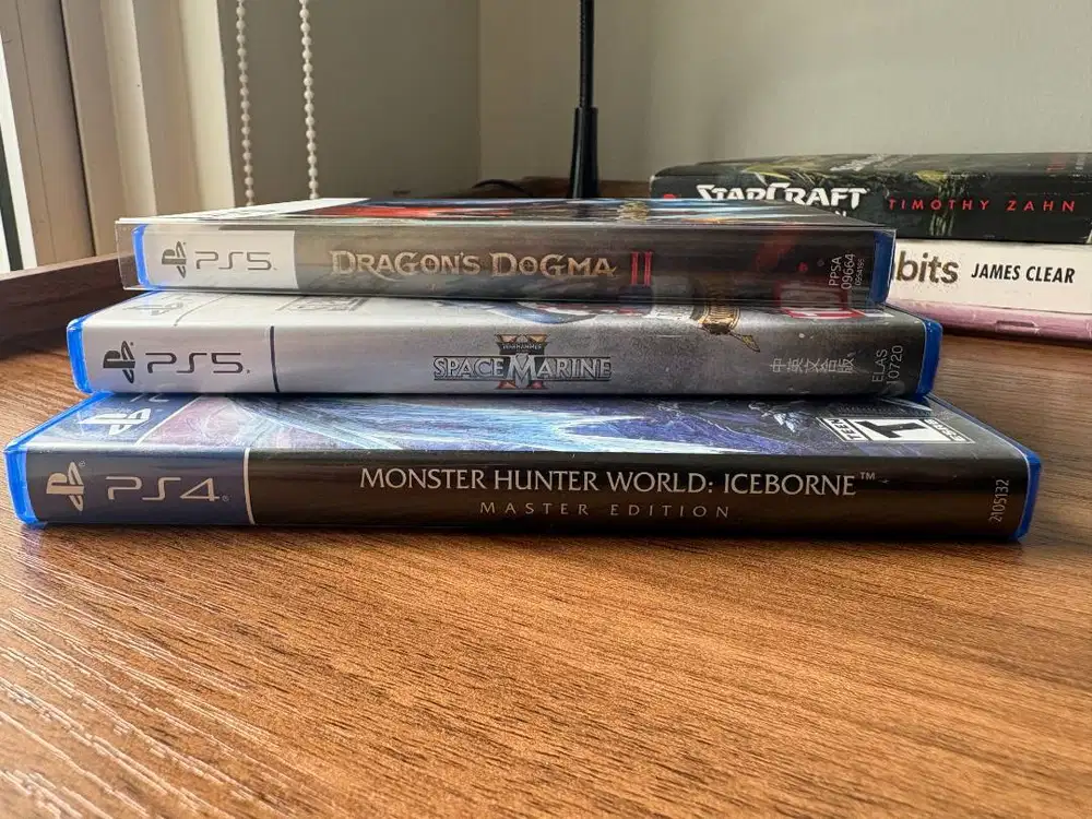 Jual Kaset BD PS5 Space marine 2, Dragon dogma 2, Monhun iceborne PS4