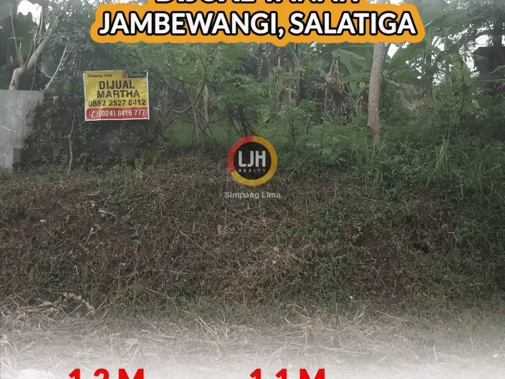 Dijual Tanah di Jambewangi Sidorejo Kota Salatiga