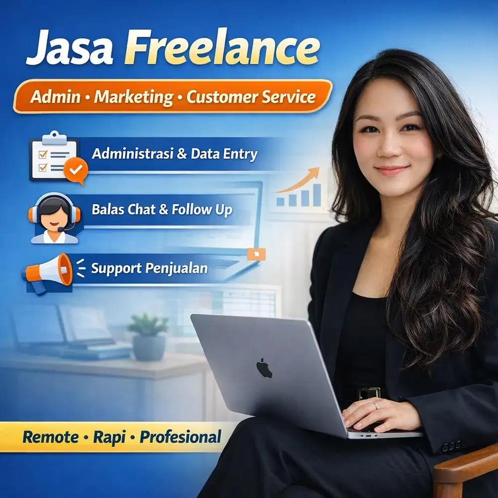 Jasa Freelance Admin, Marketing & Customer Service Berpengalaman