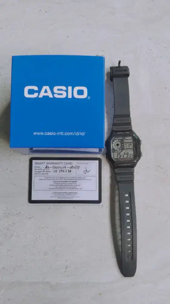 Jam Tangan Pria CASIO AE-1200WH-1AV Original