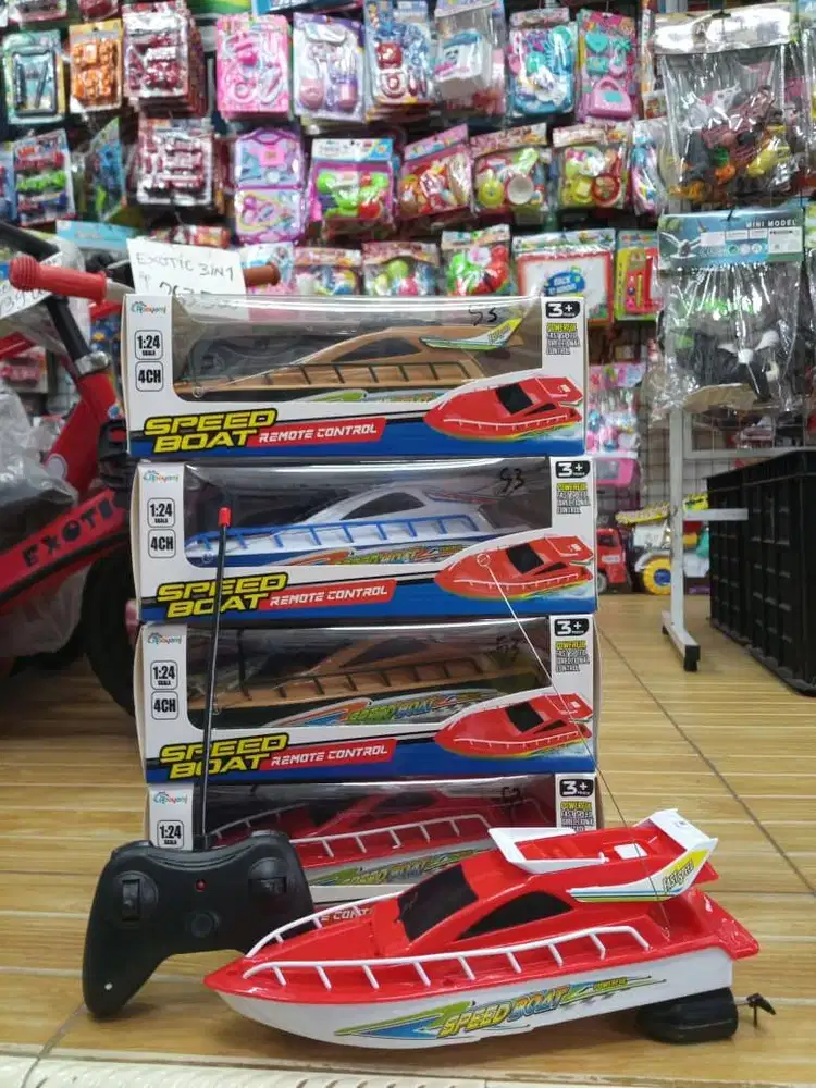 mainan anak rc speedboat