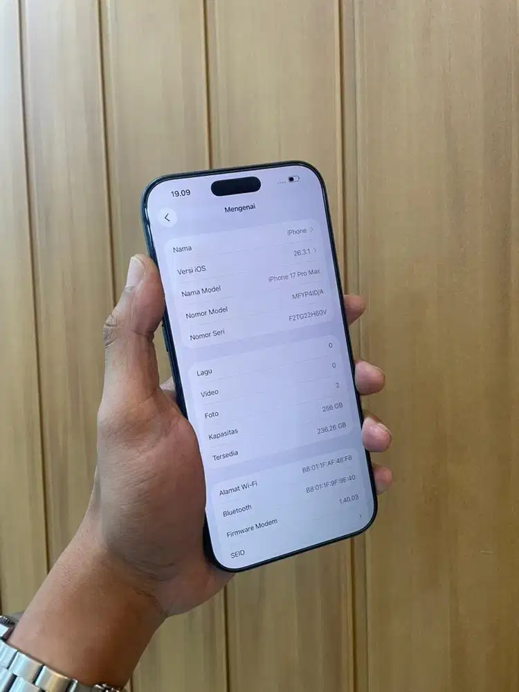 iphone 17 pro max 256 blue second ibox