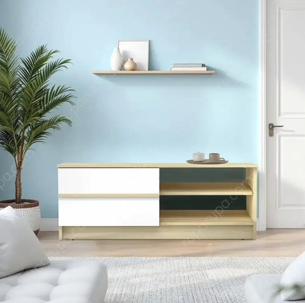 Glyn Meja Tamu Marcy - Coklat Oak