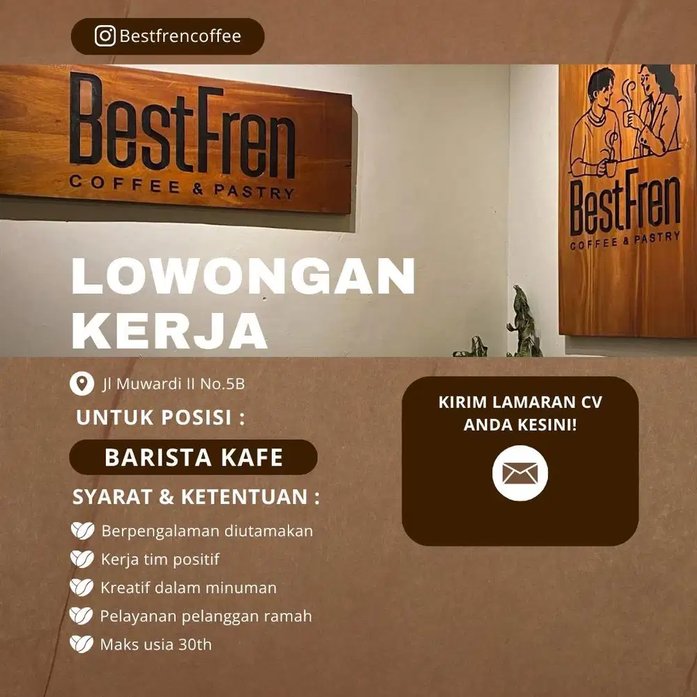 LOWONGAN BARISTA KAFE